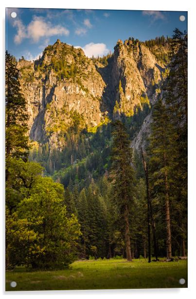 Sunlit Cathedral Spires, Yosemite Acrylic by Gareth Burge Photography