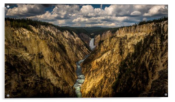 Lower Falls from Artist Point Acrylic by Gareth Burge Photography