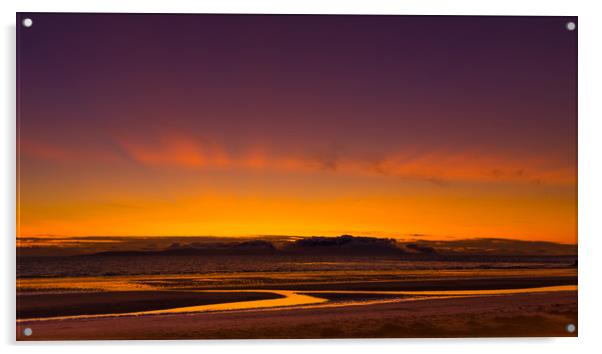 Purple Sunset Acrylic by Gareth Burge Photography