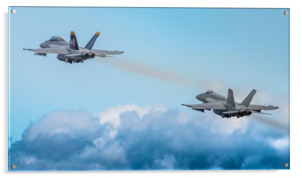 Hornets Departure Acrylic by Gareth Burge Photography