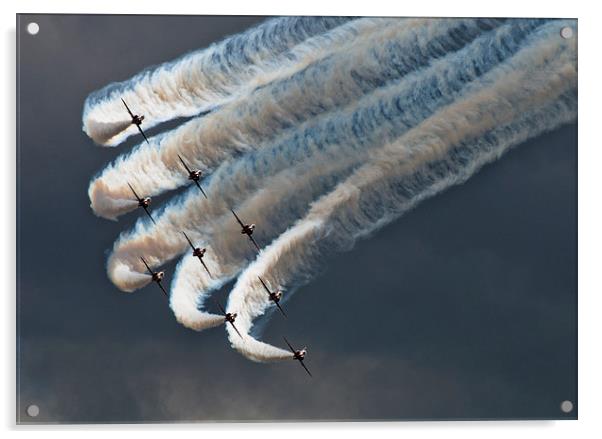 Red Arrows Acrylic by Mark Usher