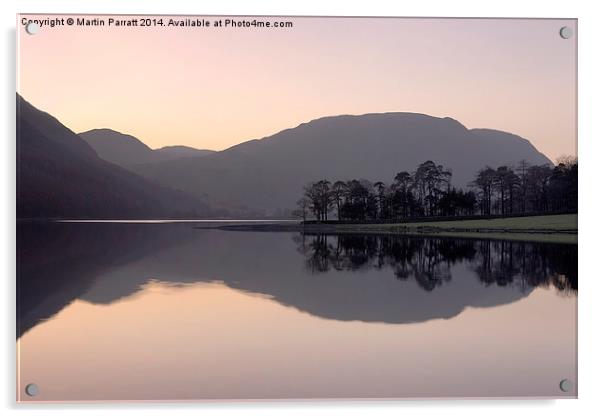  Buttermere Reflection, Lake District, Cumbria Acrylic by Martin Parratt