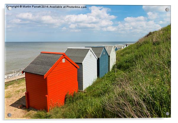 Overstrand Beach Huts Acrylic by Martin Parratt