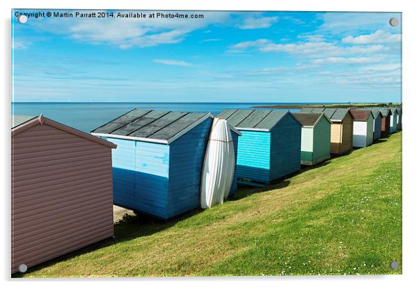 Whitstable (Tankerton) Beach Huts Acrylic by Martin Parratt
