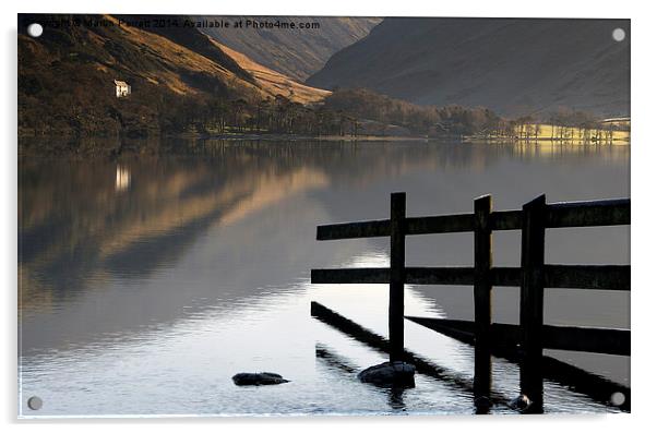  Reflection on Buttermere Acrylic by Martin Parratt