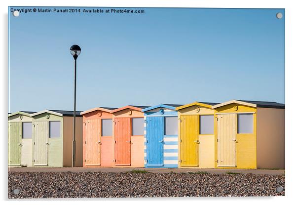 Seaford Beach Huts Acrylic by Martin Parratt