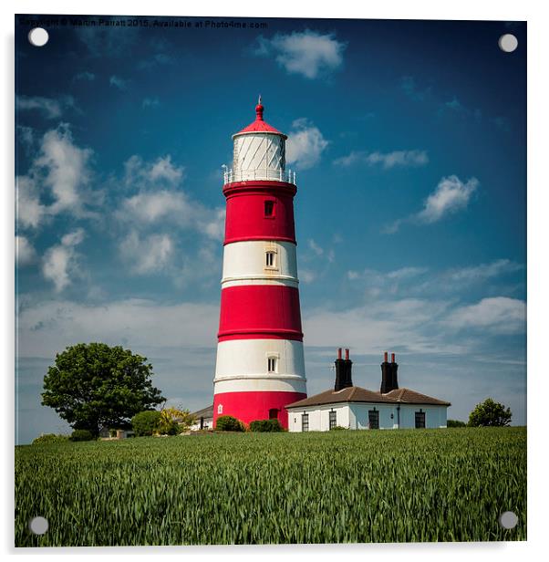 Happisburgh Lighthouse Acrylic by Martin Parratt