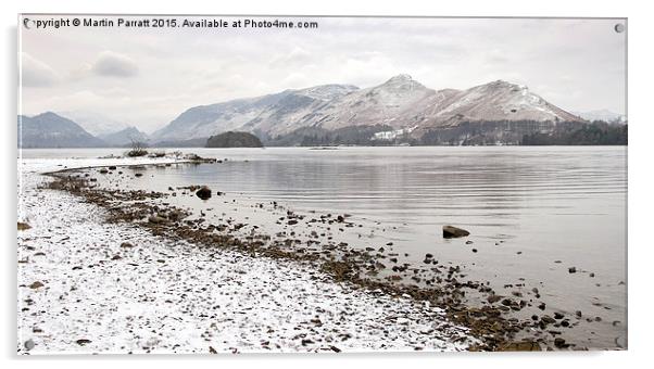 Derwent Water, Lake District, in Winter Acrylic by Martin Parratt