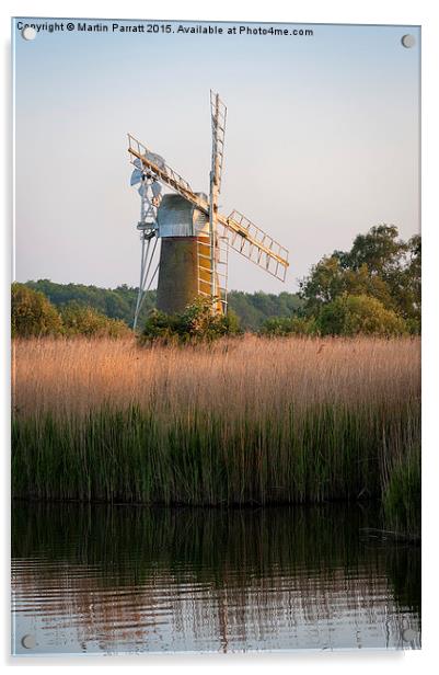 Turf Fen Windmill Acrylic by Martin Parratt