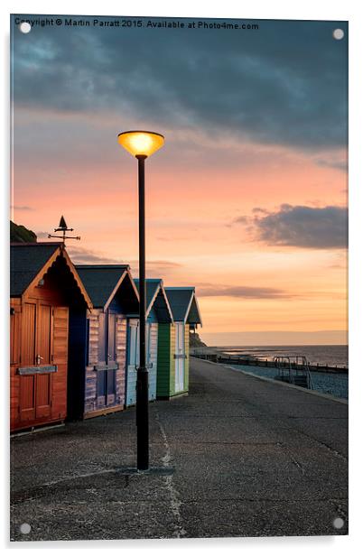 Cromer Beach Huts Acrylic by Martin Parratt