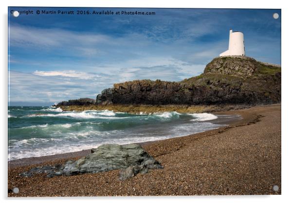 Llanddwyn Island Lighthouse Acrylic by Martin Parratt