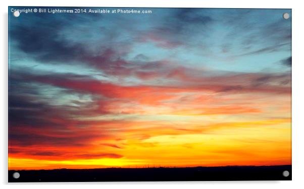 A Perfect Sunset Sky 2 Acrylic by Bill Lighterness