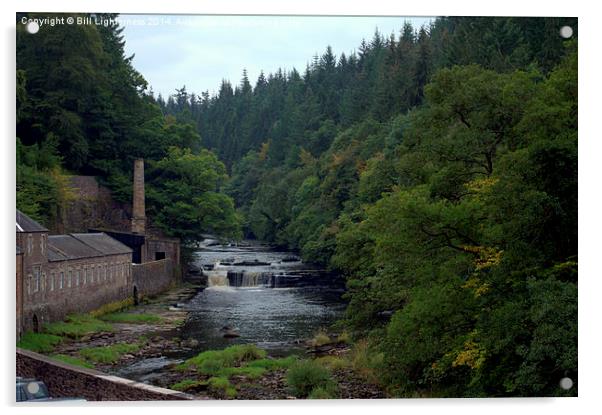  The Falls of Clyde Acrylic by Bill Lighterness