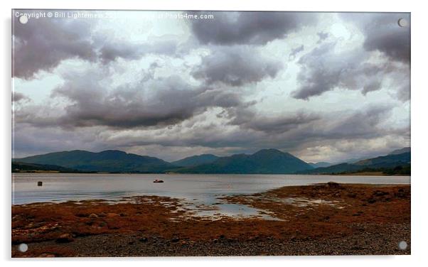  Accross the Loch Acrylic by Bill Lighterness