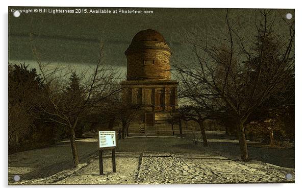  Hamilton Mausoleum , on the Dark Side Acrylic by Bill Lighterness