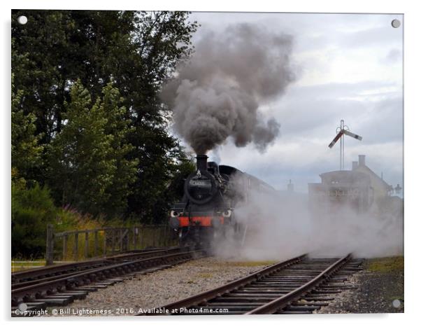 Out of the Steam Acrylic by Bill Lighterness