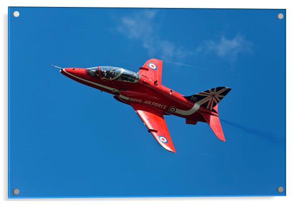  Royal Air Force Red Arrow Acrylic by R J Bull