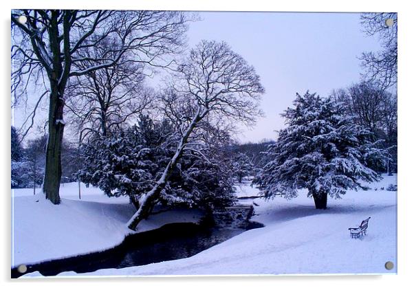 Buxton Snow Acrylic by Laura Kenny