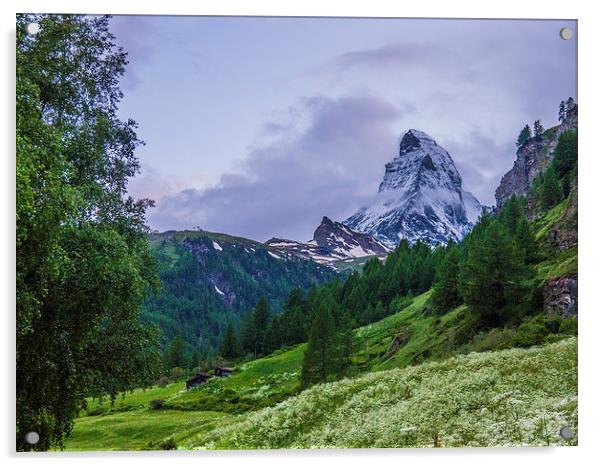 Matterhorn Acrylic by Laura Kenny