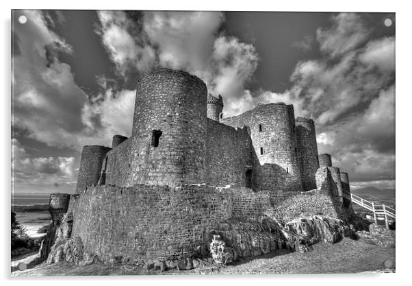 Harlech Castle Acrylic by Matthew Allmark