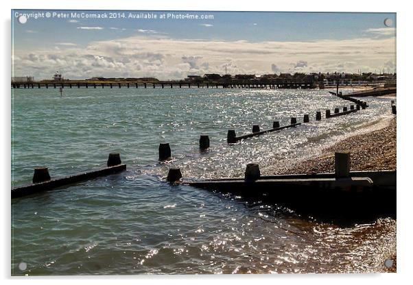 High Tide at Shoreham Harbour Acrylic by Peter McCormack