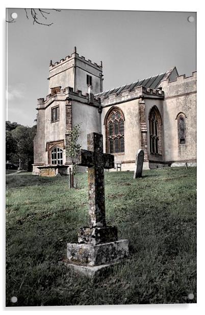 Holy Rood Church Acrylic by Paul Austen