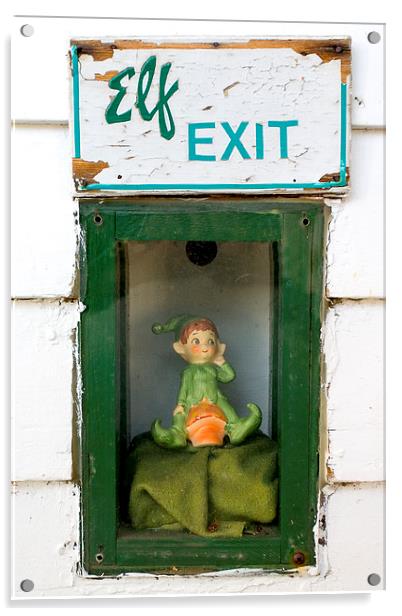 Elf Exit Acrylic by Steven Ralser