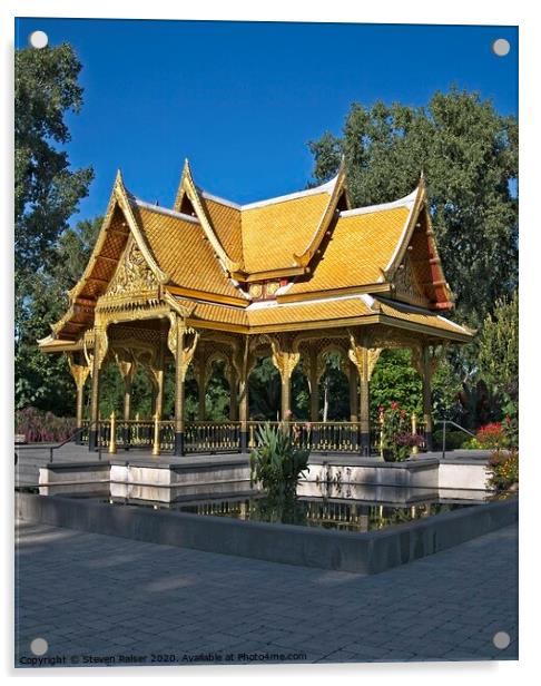 Thai Pavilion - Madison - Wisconsin  Acrylic by Steven Ralser