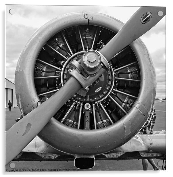 Plane engine Acrylic by Steven Ralser