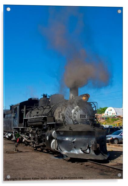 Steam Locomotive - Chama - New Mexico, USA Acrylic by Steven Ralser