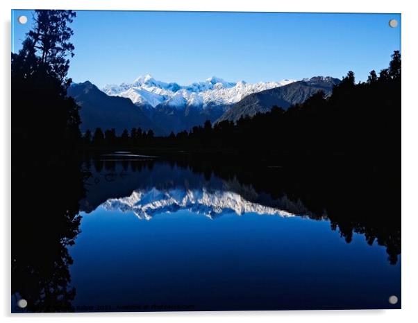 New Zealand Alps 4 Acrylic by Steven Ralser