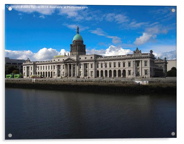 Customs House in Dublin, Ireland Acrylic by Juha Remes