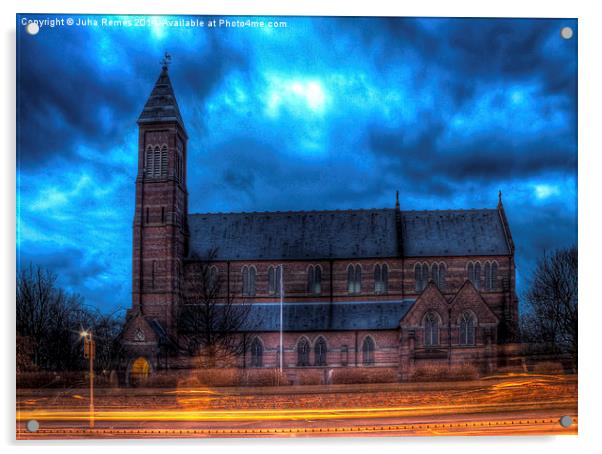 St Cross Church, Clayton, Manchester Acrylic by Juha Remes