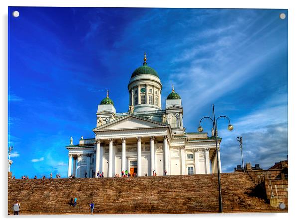 Helsinki Cathedral on a Sunny Day Acrylic by Juha Remes