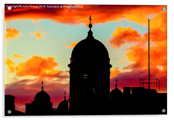 Helsinki Cathedral Dome Acrylic by Juha Remes