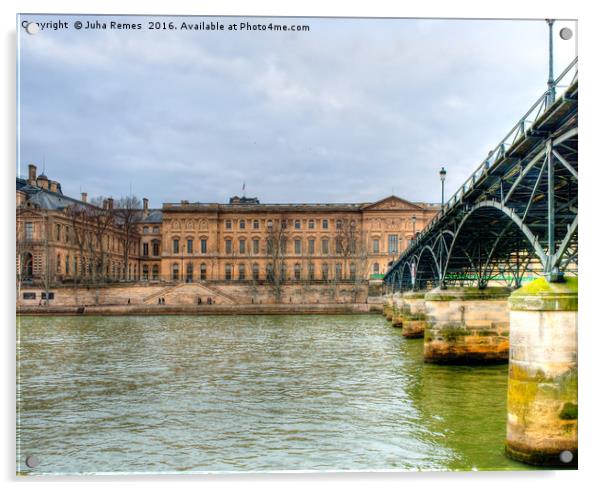 Louvre and Ponts des Arts Acrylic by Juha Remes