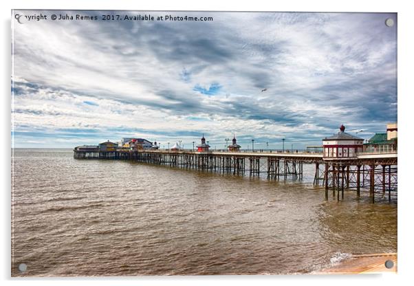 Blackpool North Pier Acrylic by Juha Remes