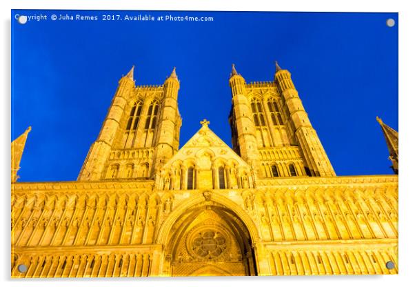 Lincoln Cathedral Acrylic by Juha Remes