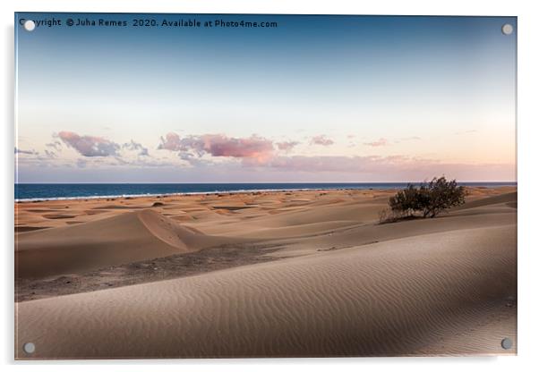 Playa del Ingles Dunes Acrylic by Juha Remes