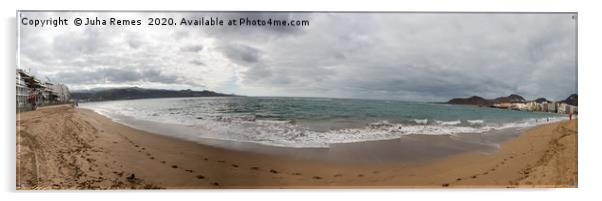 Las Palmas Beach Acrylic by Juha Remes