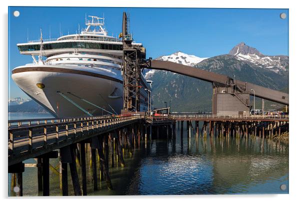 The port of Skagway, Alaska Acrylic by Plamen Stefanov