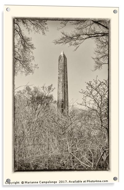 The Obelisk II Acrylic by Marianne Campolongo