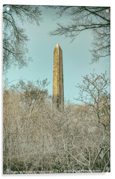 The Obelisk I Acrylic by Marianne Campolongo