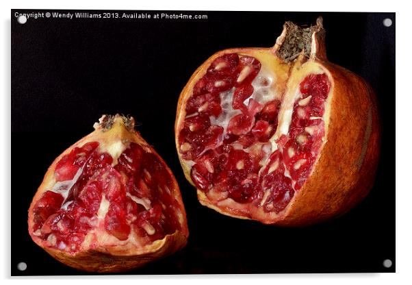 Pomegranate Acrylic by Wendy Williams CPAGB