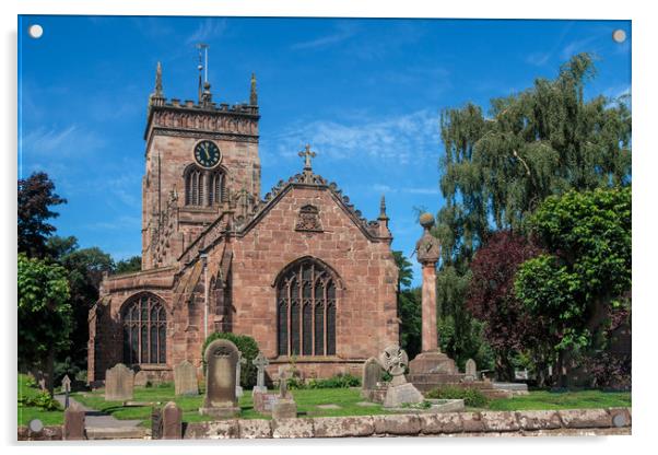 St Mary's Church, Acton Acrylic by Wendy Williams CPAGB