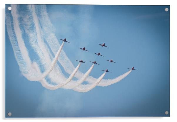 Thrilling Red Arrows Display Acrylic by Wendy Williams CPAGB