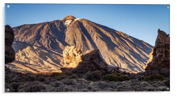 Majestic Mount Teide at Sunset Acrylic by Wendy Williams CPAGB