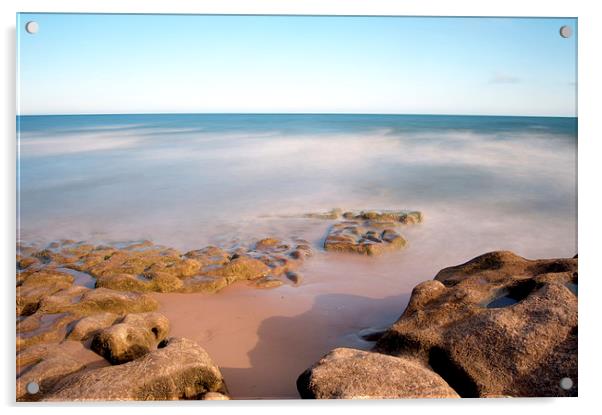 Smooth rocks of Sandy Bay Acrylic by leonard alexander