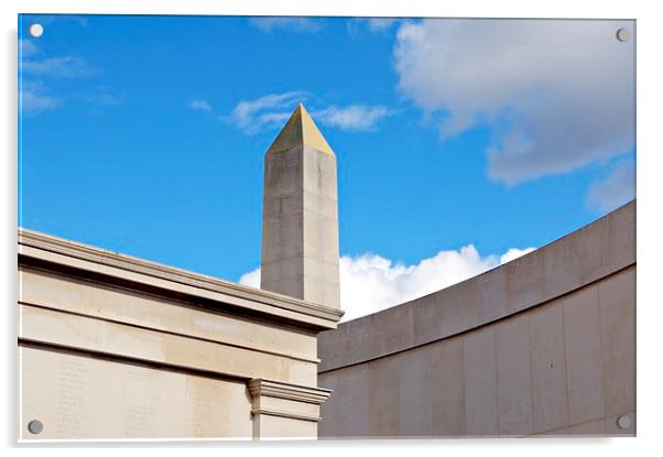 Armed Forces Memorial Obelisk Acrylic by leonard alexander
