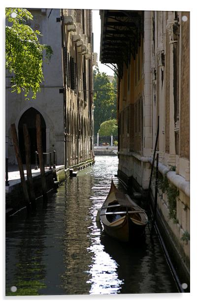 Quiet Canal in Venice Acrylic by Belinda Greb